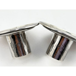 Elegant Pair of George III Sterling Silver Candlesticks