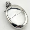 Good Quality Victorian Sterling Silver Hip Flask