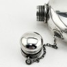 Good Quality Victorian Sterling Silver Hip Flask