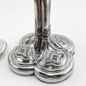 Rare Pair of Quatrefoil Style Georgian Sterling Silver Candlesticks