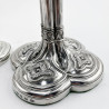 Rare Pair of Quatrefoil Style Georgian Sterling Silver Candlesticks