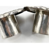 Rare Pair of Quatrefoil Style Georgian Sterling Silver Candlesticks
