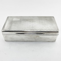 Good Gauge Chester Sterling Silver Trinket or Cigarette Box (1930)