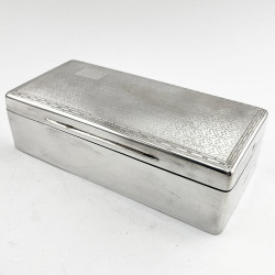 Good Gauge Chester Sterling Silver Trinket or Cigarette Box
