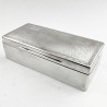 Good Gauge Chester Sterling Silver Trinket or Cigarette Box