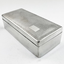 Good Gauge Chester Sterling Silver Trinket or Cigarette Box