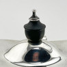 Oval Edwardian Sterling Silver Tea Caddy