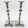 Pair of George III Style Sterling Silver Candlesticks (1932)