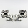 Pair of George III Style Sterling Silver Candlesticks