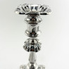 Pair of George III Style Sterling Silver Candlesticks