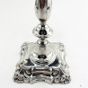 Pair of George III Style Sterling Silver Candlesticks