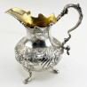 Unusual Early Victorian Sterling Silver Cream Jug (1854)