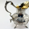 Unusual Early Victorian Sterling Silver Cream Jug