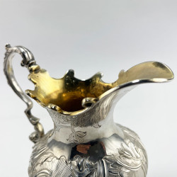 Unusual Early Victorian Sterling Silver Cream Jug