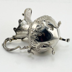 Unusual Early Victorian Sterling Silver Cream Jug