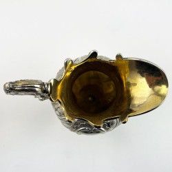 Unusual Early Victorian Sterling Silver Cream Jug