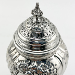 William Comyns & Son Victorian Sterling Silver Tea Caddy