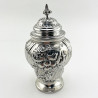 William Comyns & Son Victorian Sterling Silver Tea Caddy