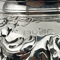 William Comyns & Son Victorian Sterling Silver Tea Caddy