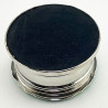 Green Enamel and Sterling Silver Jewellery or Trinket Box