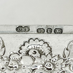 Diamond Shaped Late Victorian Sterling Silver Trinket or Jewellery Box