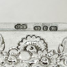 Diamond Shaped Late Victorian Sterling Silver Trinket or Jewellery Box