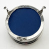 Unusual Edwardian Mother of Pearl and Silver Jewellery or Trinket Box