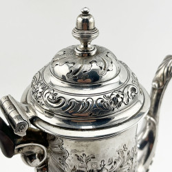 Fine George II Sterling Silver Coffee Pot
