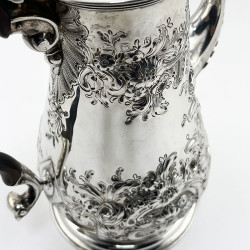 Fine George II Sterling Silver Coffee Pot