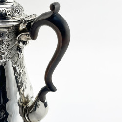 Fine George II Sterling Silver Coffee Pot