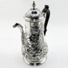 Fine George II Sterling Silver Coffee Pot