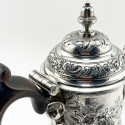 Fine George II Sterling Silver Coffee Pot
