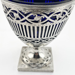 Elegant George III Sterling Silver Sugar Basket