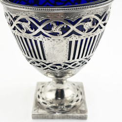Elegant George III Sterling Silver Sugar Basket