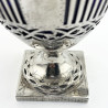 Elegant George III Sterling Silver Sugar Basket