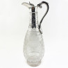 English Victorian Silver Plated and Engraved Claret Jug (c.1890)