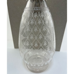 English Victorian Silver Plated and Engraved Claret Jug