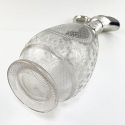 English Victorian Silver Plated and Engraved Claret Jug
