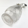 English Victorian Silver Plated and Engraved Claret Jug