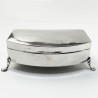 Stylish Plain Sterling Silver Jewellery or Trinket Box