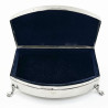 Stylish Plain Sterling Silver Jewellery or Trinket Box