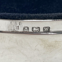 Stylish Plain Sterling Silver Jewellery or Trinket Box