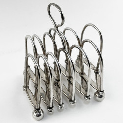 Victorian Novelty Silver Plated Expanding Toast Rack (c.1895)