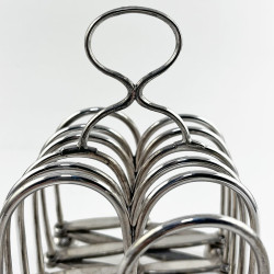 Victorian Novelty Silver Plated Expanding Toast Rack