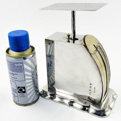 Rare and Large Edwardian Sterling Silver Postal Scales