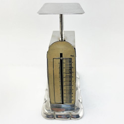 Rare and Large Edwardian Sterling Silver Postal Scales