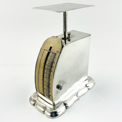 Rare and Large Edwardian Sterling Silver Postal Scales