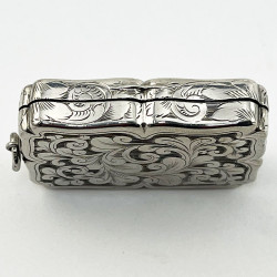 Early Victorian Sterling Silver Edward Smith Vinaigrette