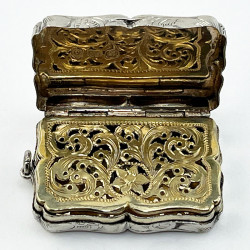 Early Victorian Sterling Silver Edward Smith Vinaigrette