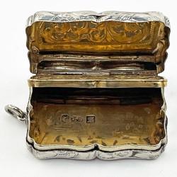 Early Victorian Sterling Silver Edward Smith Vinaigrette